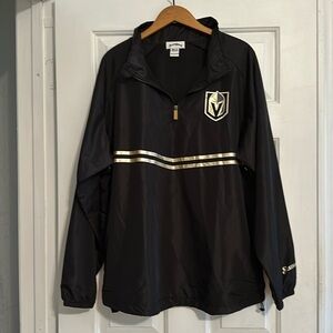 Las Vegas Golden Knights windbreaker rain 1/4 zip long sleeve pullover